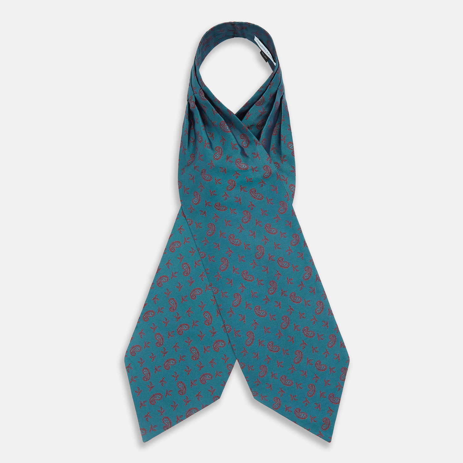 View 2 of product Teal Paisley Silk Cravat