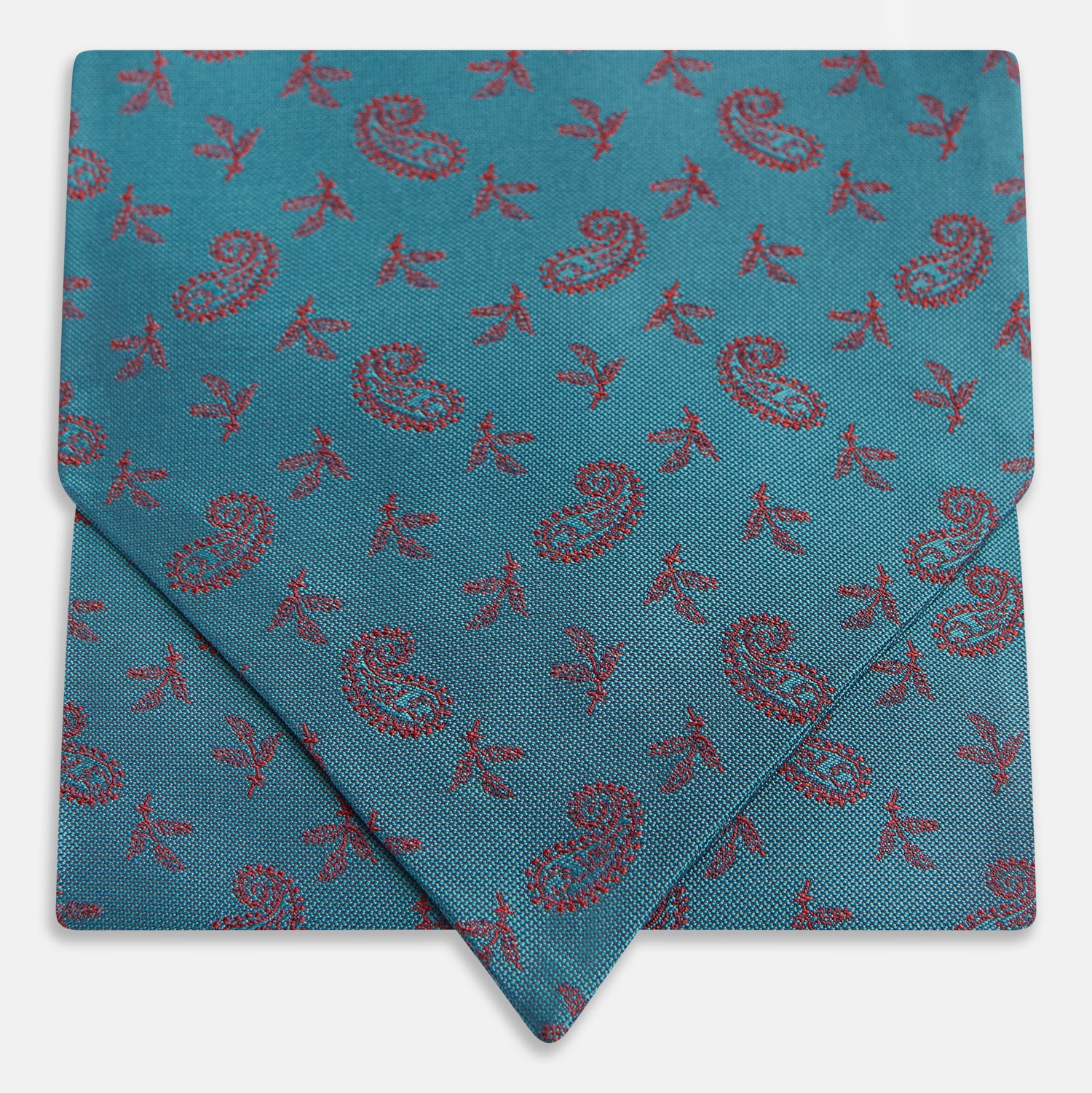 View 1 of product Teal Paisley Silk Cravat