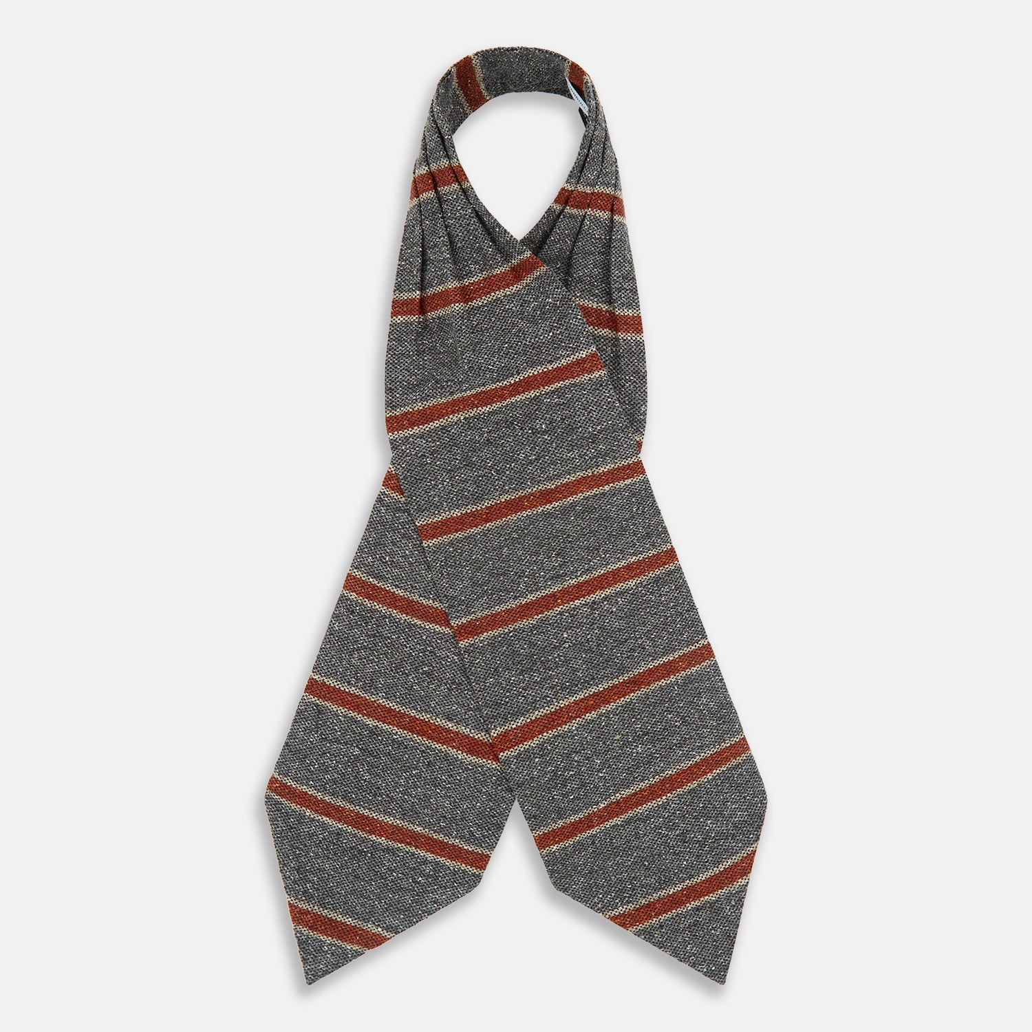 View 2 of product Red Block Stripe Silk Cravat