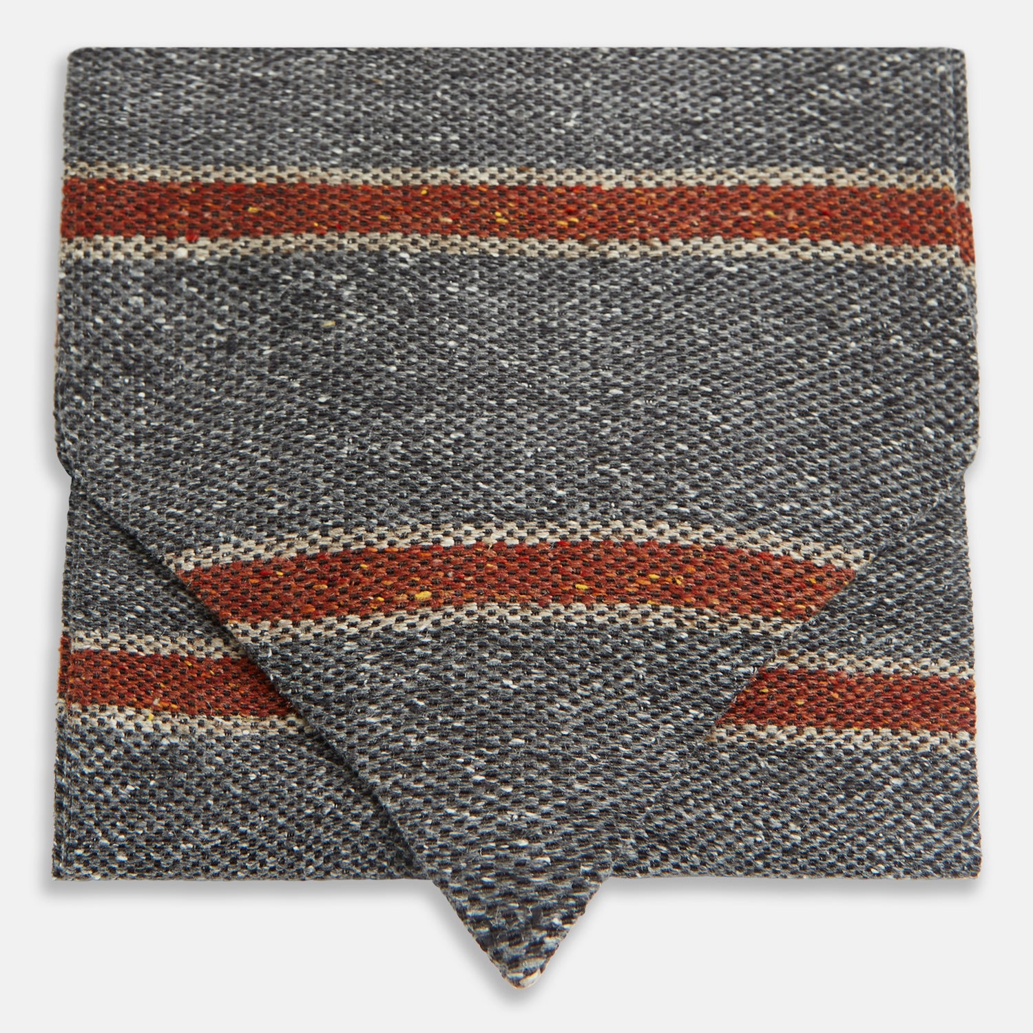 View 1 of product Red Block Stripe Silk Cravat