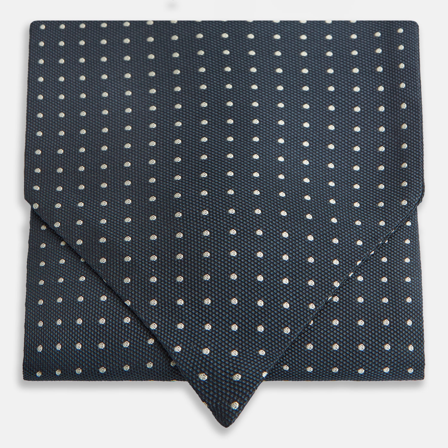 View 1 of product Navy Micro Dot Silk Cravat