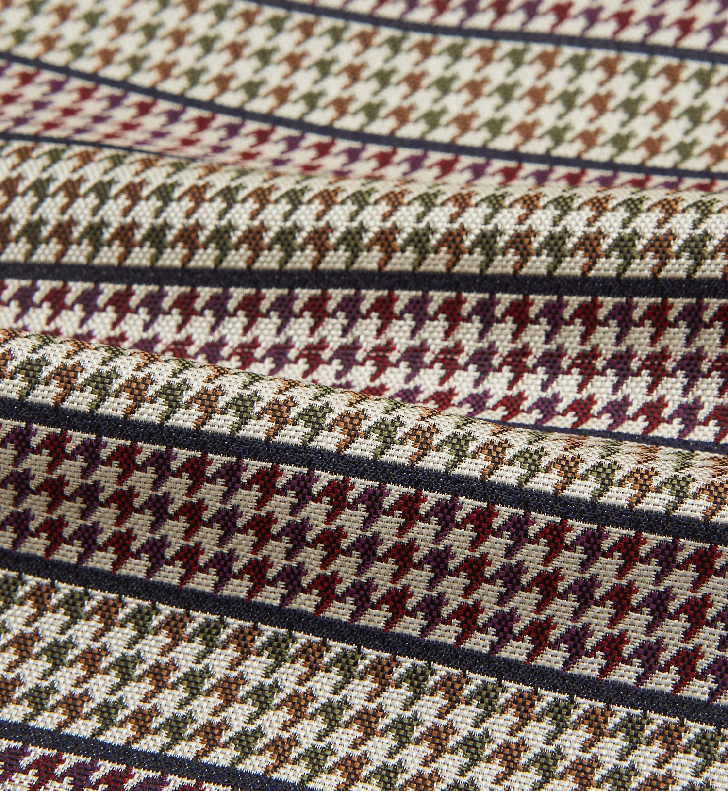 View 4 of product Brown Puppytooth Silk Cravat