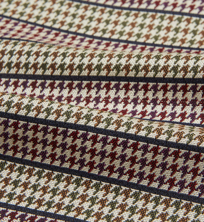Brown Puppytooth Silk Cravat Image 3