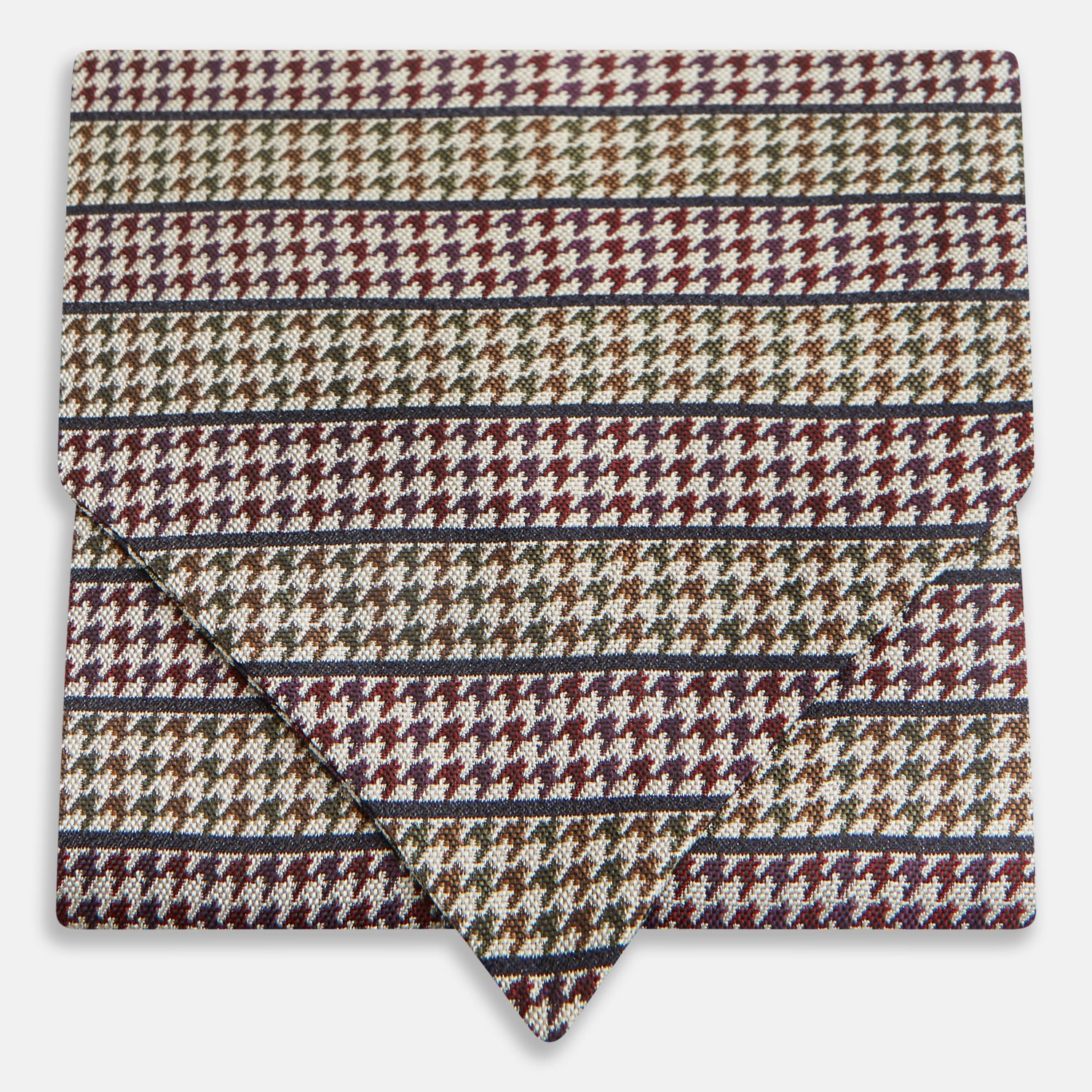 View 1 of product Brown Puppytooth Silk Cravat