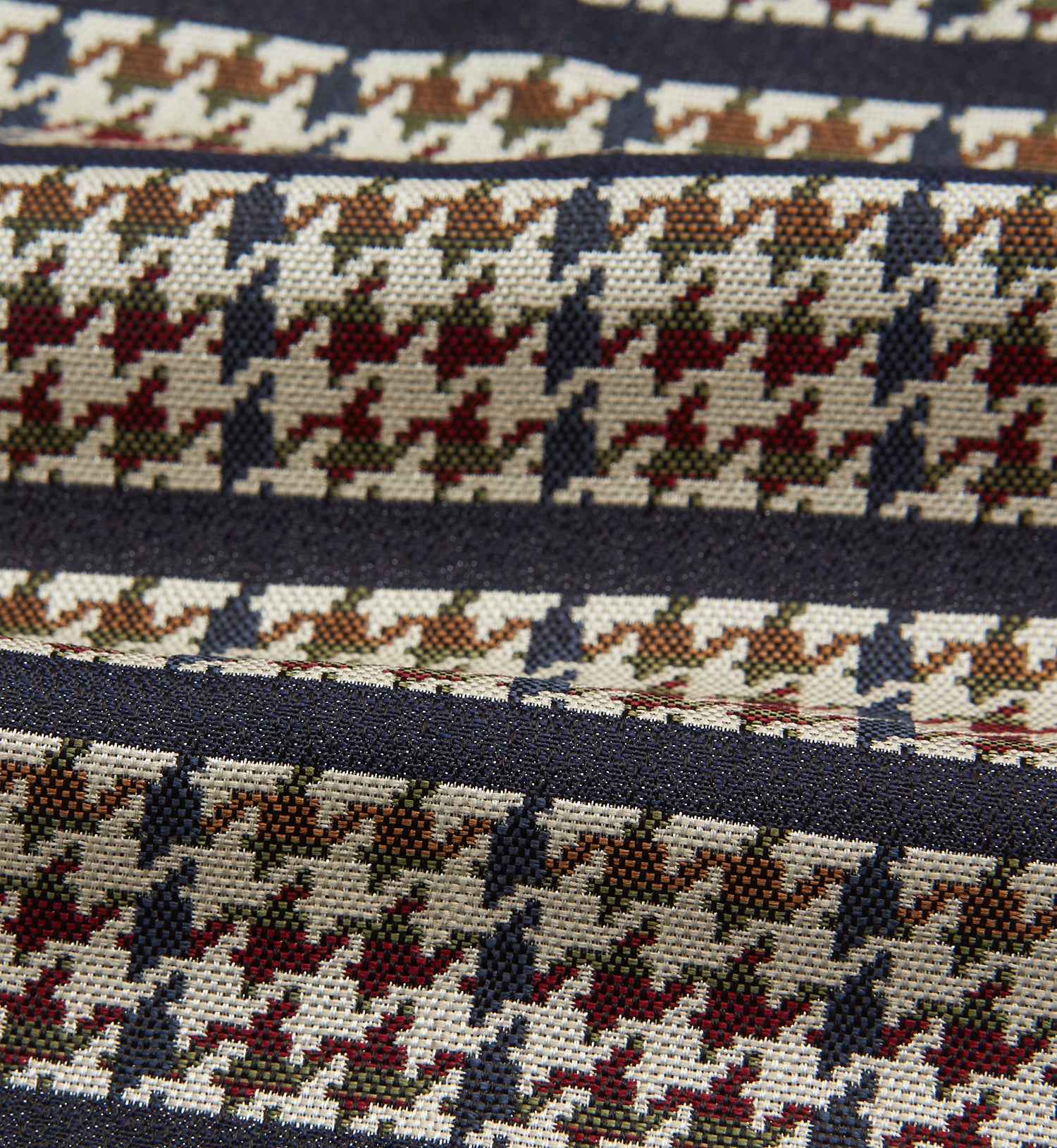 View 4 of product Brown Houndstooth Silk Cravat