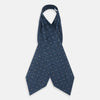 View 2 of product Navy Micro Paisley Silk Cravat