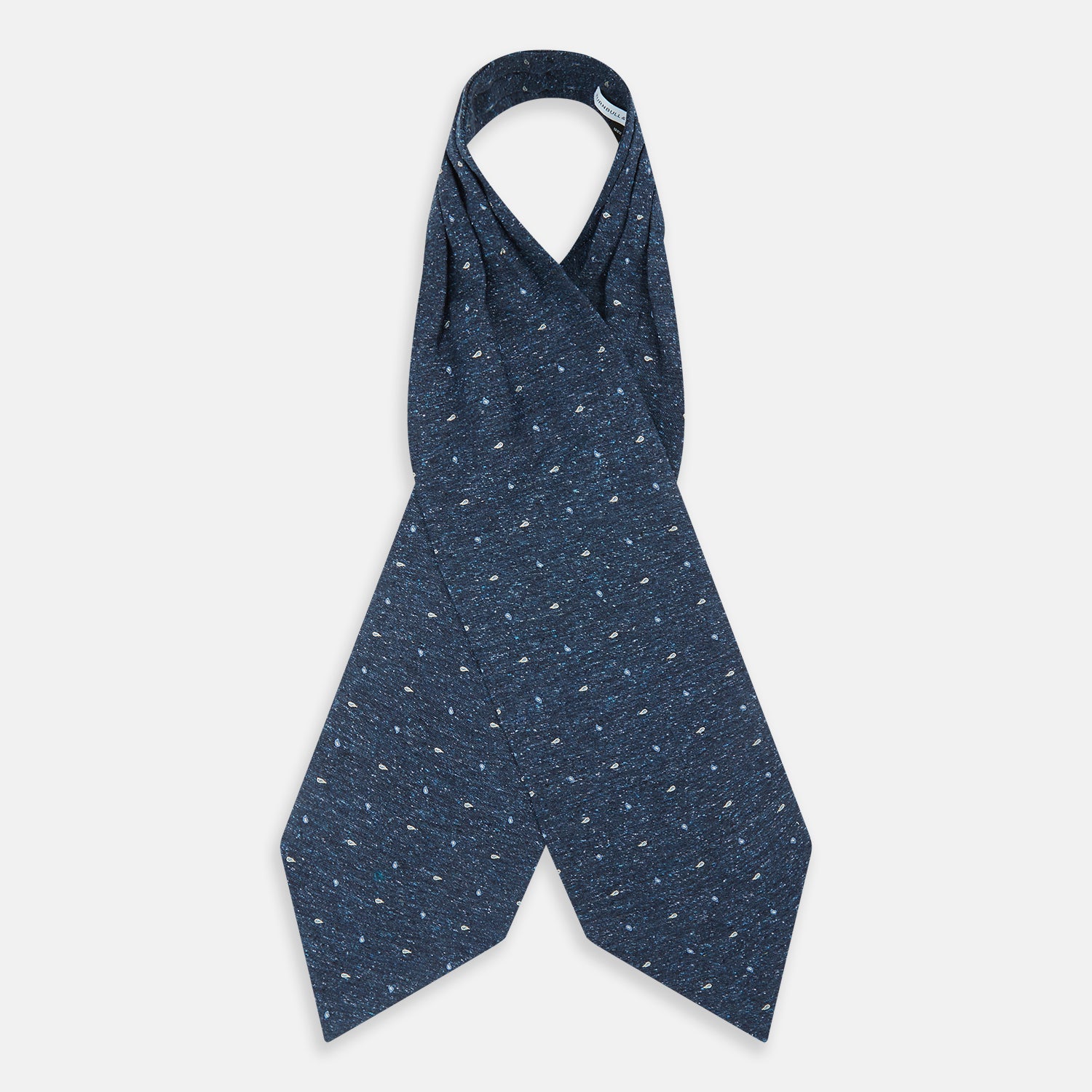 View 2 of product Navy Micro Paisley Silk Cravat