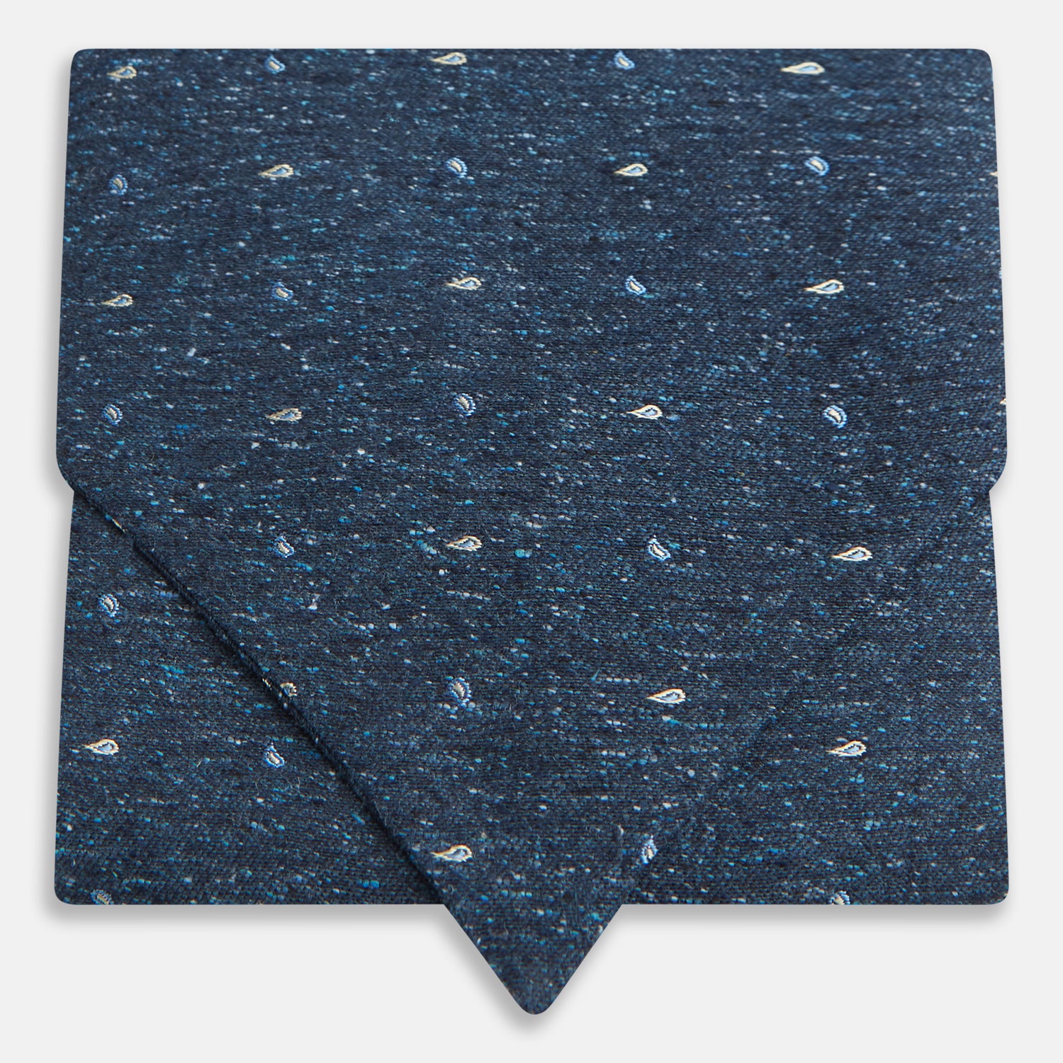 View 1 of product Navy Micro Paisley Silk Cravat
