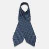 View 2 of product Navy Grid Silk Cravat