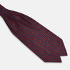 View 3 of product TIES ASCOTS STR AND DOT PRINTED SILK RED OS
