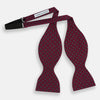 View 2 of product Green and Magenta Spot Silk Bow Tie