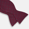 View 3 of product Green and Magenta Spot Silk Bow Tie