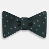 View 1 of product Pale Blue and Green Micro Dot Silk Bow Tie