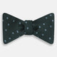 Pale Blue and Green Micro Dot Silk Bow Tie