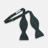 View 2 of product Pale Blue and Green Micro Dot Silk Bow Tie