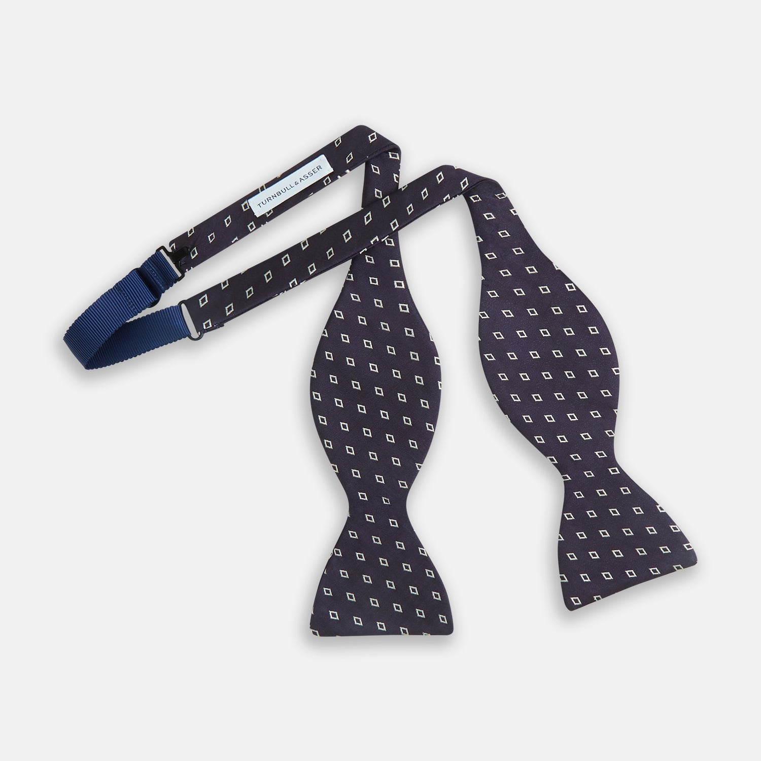Blue Diamond Silk Bow Tie