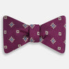 View 1 of product Magenta Motif Silk Bow Tie