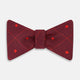 Tulip Red Concentric Diamond Printed Silk Bow Tie OS