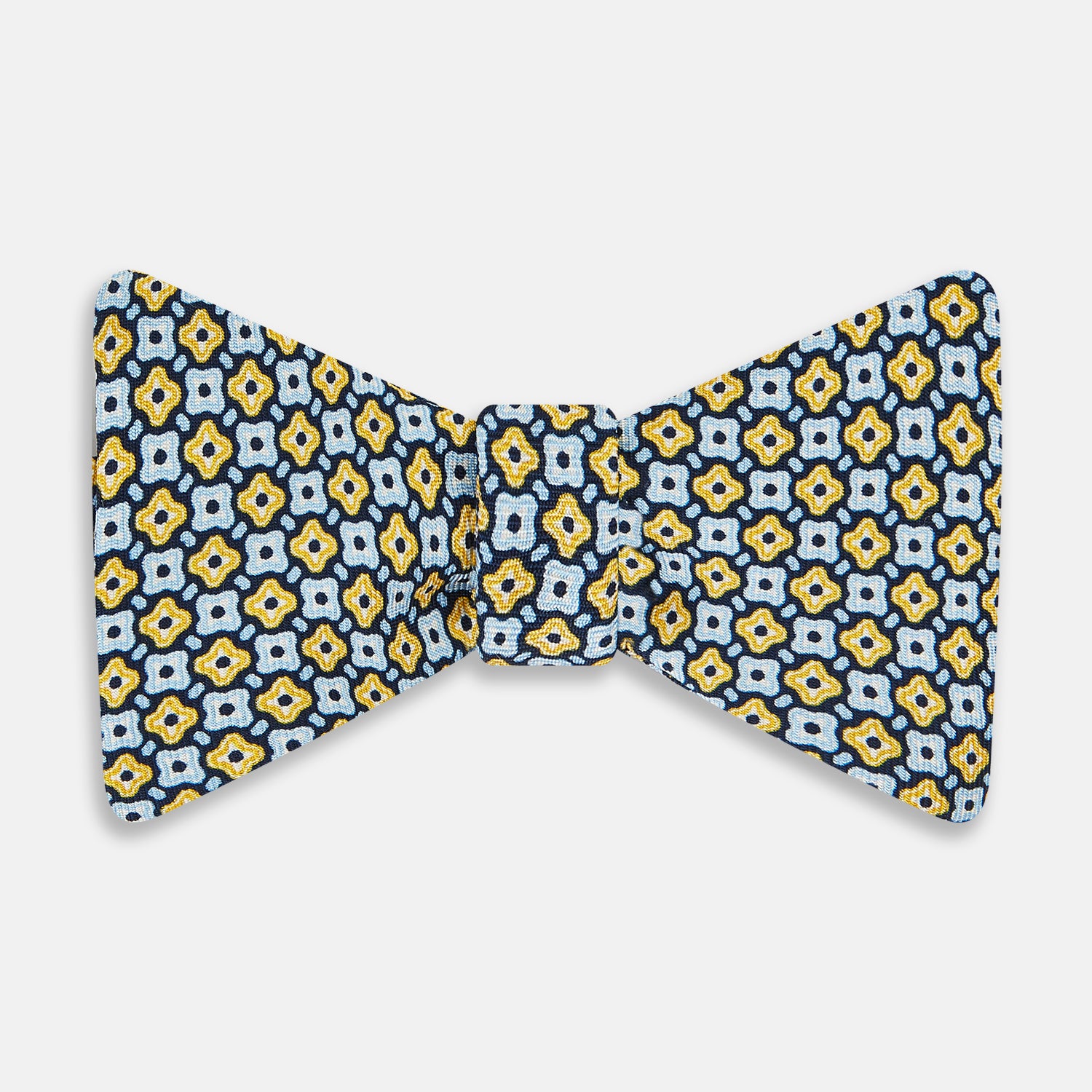 View 1 of product TIES BOWS GEOMETRIC MEDALLION PRINTED SILK CITRUS OS