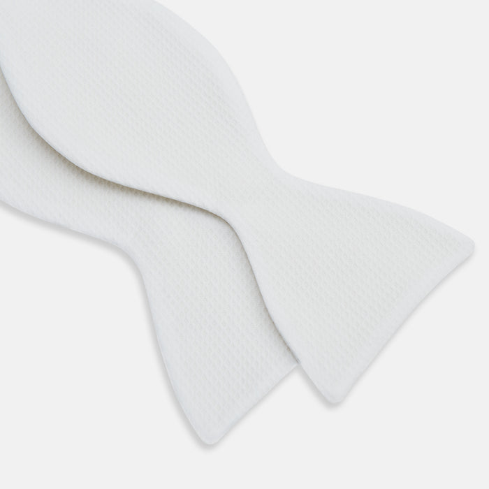 White Marcella Bow Tie Image 2