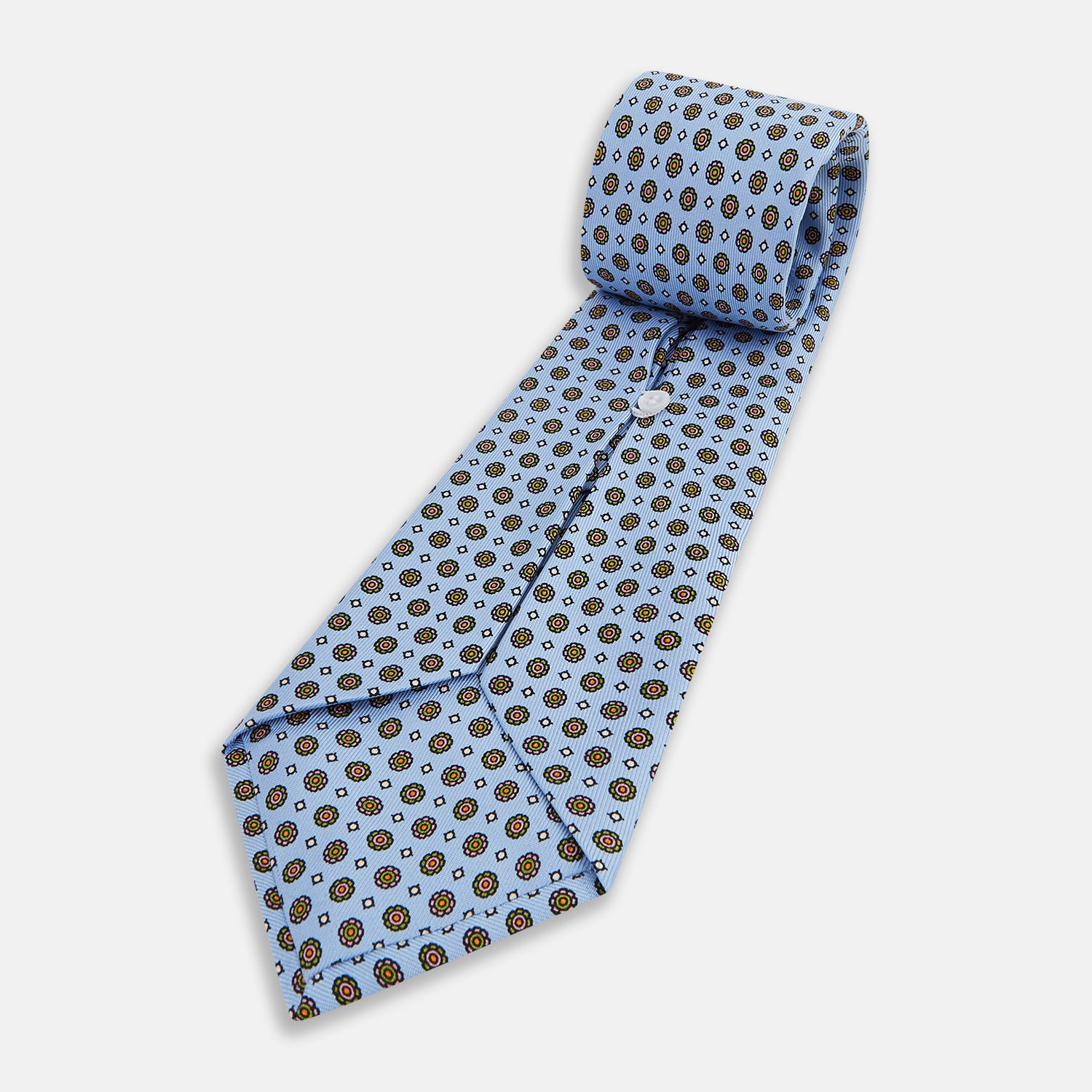 View 5 of product The Great Gatsby Seven-Fold Silk Sky Tie As Seen On Jay Gatsby