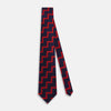 View 2 of product Seven-Fold Silk Red and Navy Geometric Tie