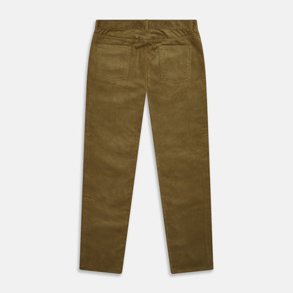 Light Green Cord Mylo Trousers Image 2