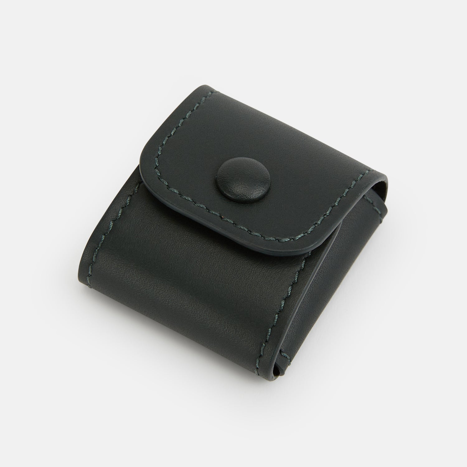 View 3 of product Forest Green Leather Cufflinks