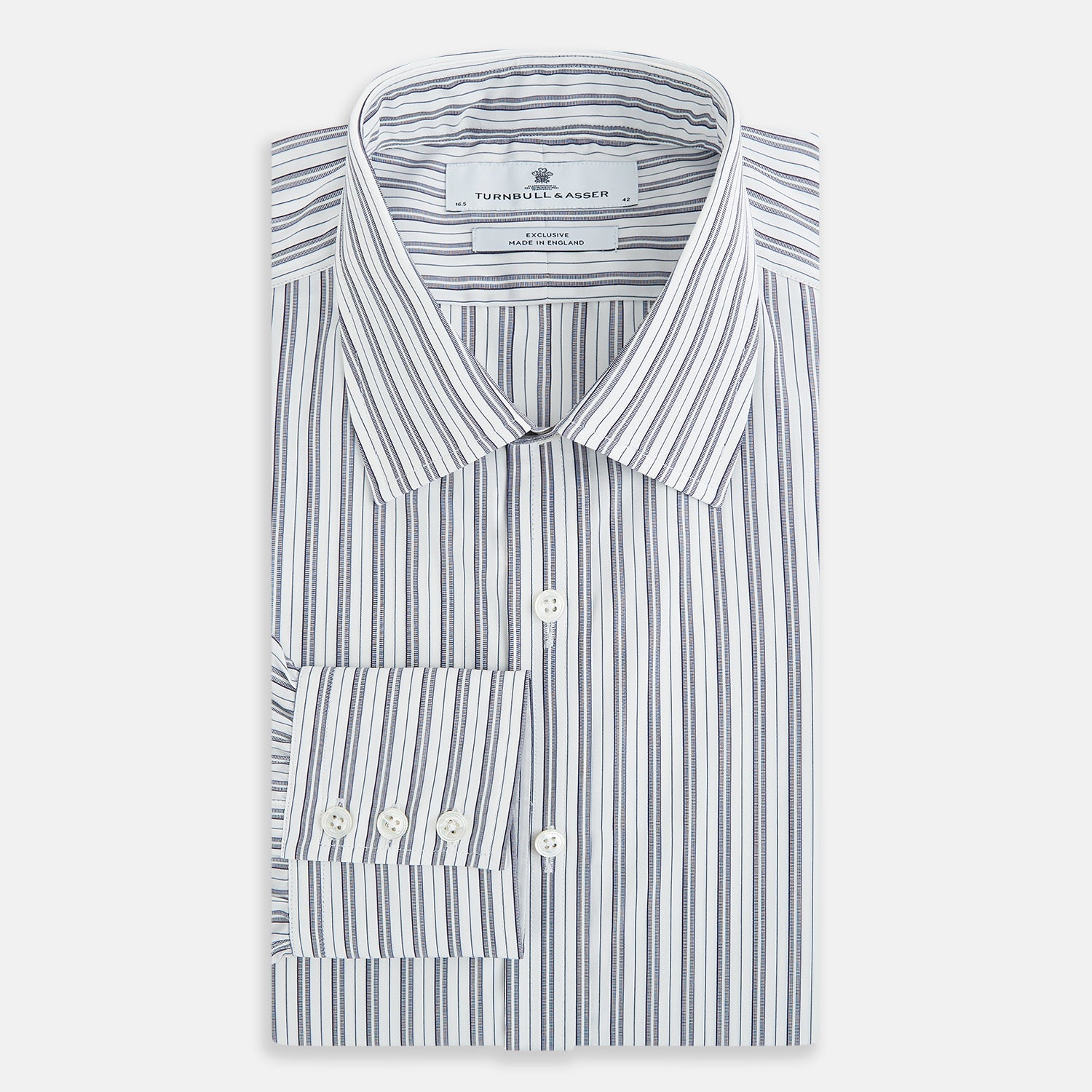View 5 of product Navy Multi Stripe Mayfair Shirt