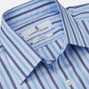 Pale Blue Multi Stripe Cotton Regular Fit Whitby Shirt