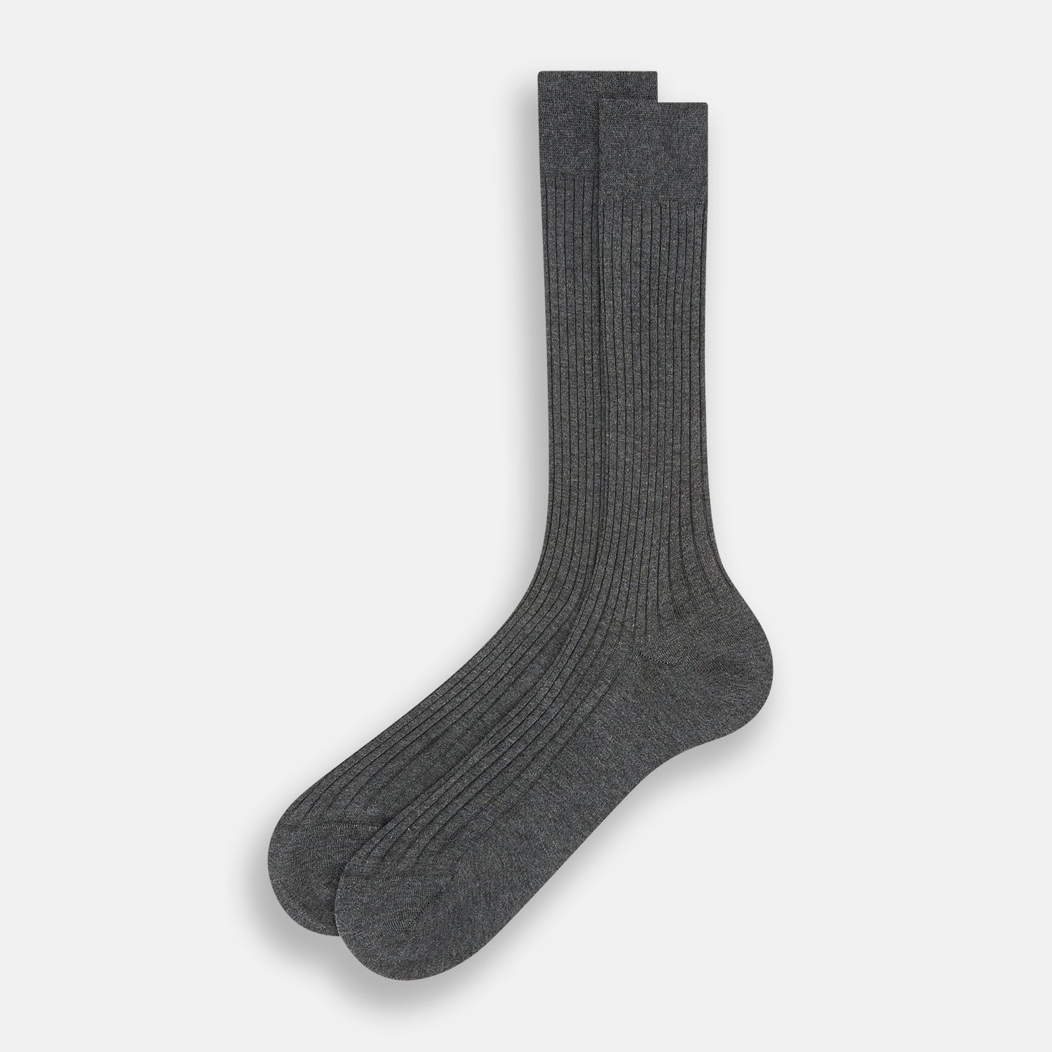 View 2 of product Grey Organic Cotton Mid-Length Socks