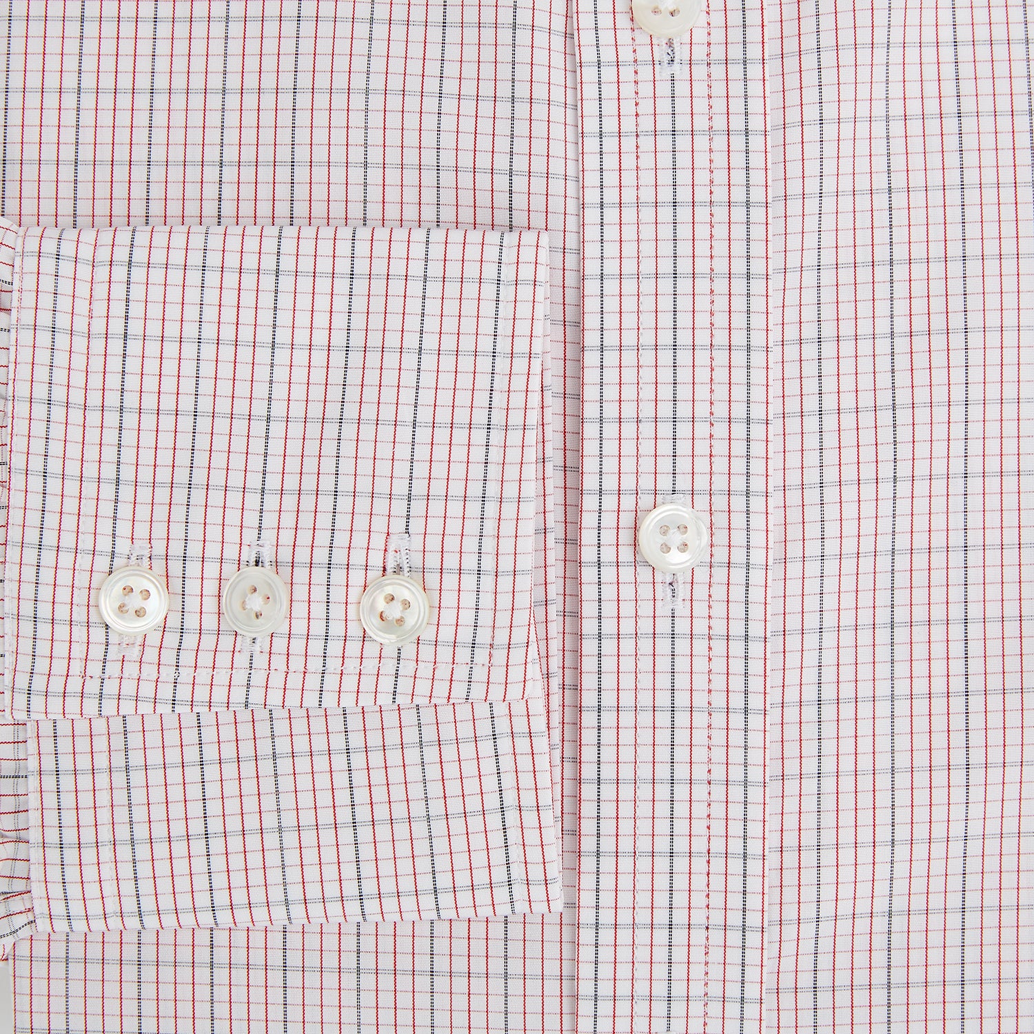 Red Micro Graph Check Mayfair Shirt