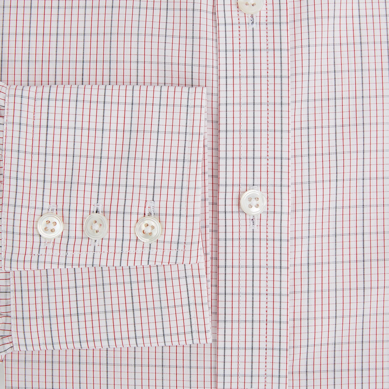 View 4 of product Red Micro Graph Check Mayfair Shirt