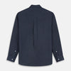 View 5 of product Blue Weekend Fit Finch Shirt With Derby Collar And Chest Pocket