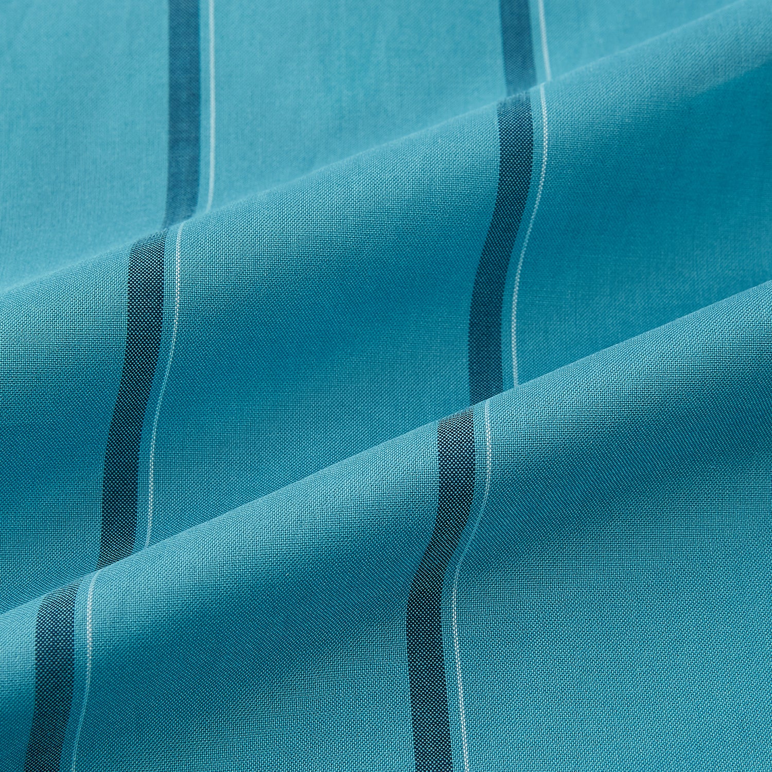 View 6 of product Turquoise Track Stripe Shirt with Contrast T&A Collar and Cuffs