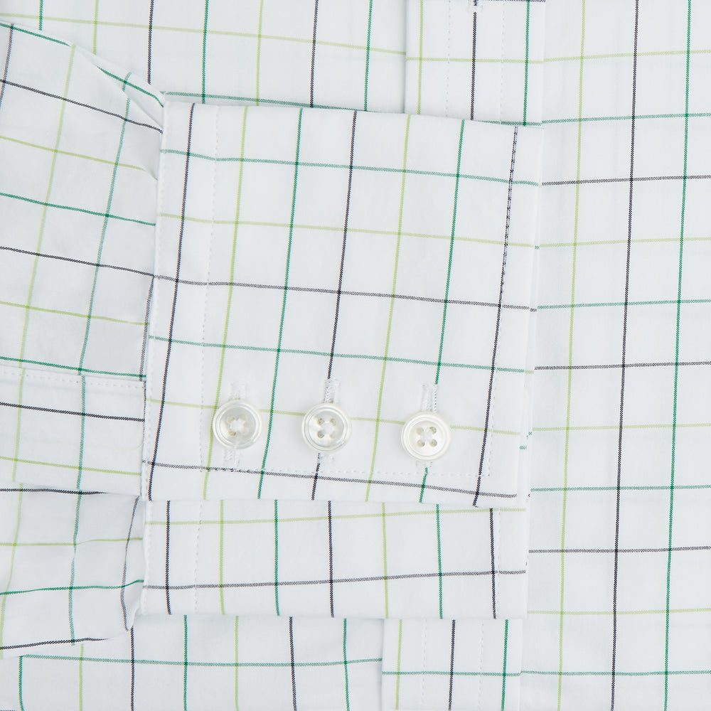 Dark Green Grid Check Mayfair Shirt
