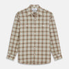 View 1 of product Green and Oatmeal Cotton Weekend Fit Langston Shirt