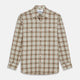 Green and Oatmeal Cotton Weekend Fit Langston Shirt