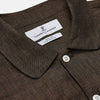View 3 of product Chocolate Brown Linen Holiday Fit Fellows Shirt