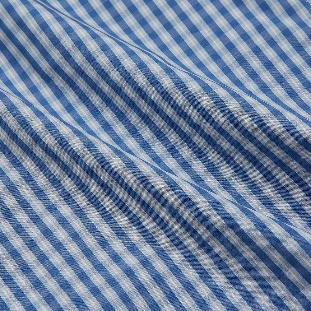 Navy Multi Check Cotton Regular Fit Mayfair Shirt