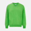 View 1 of product Lime Green Fine Merino V-Neck Jumper