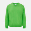 Lime Green Fine Merino V-Neck Jumper