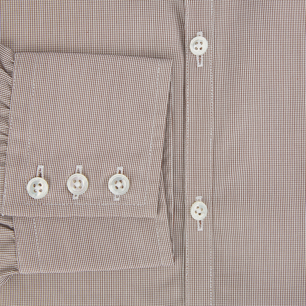 BROWN MICRO GRAPH CHECK WESTMINSTER SHIRT