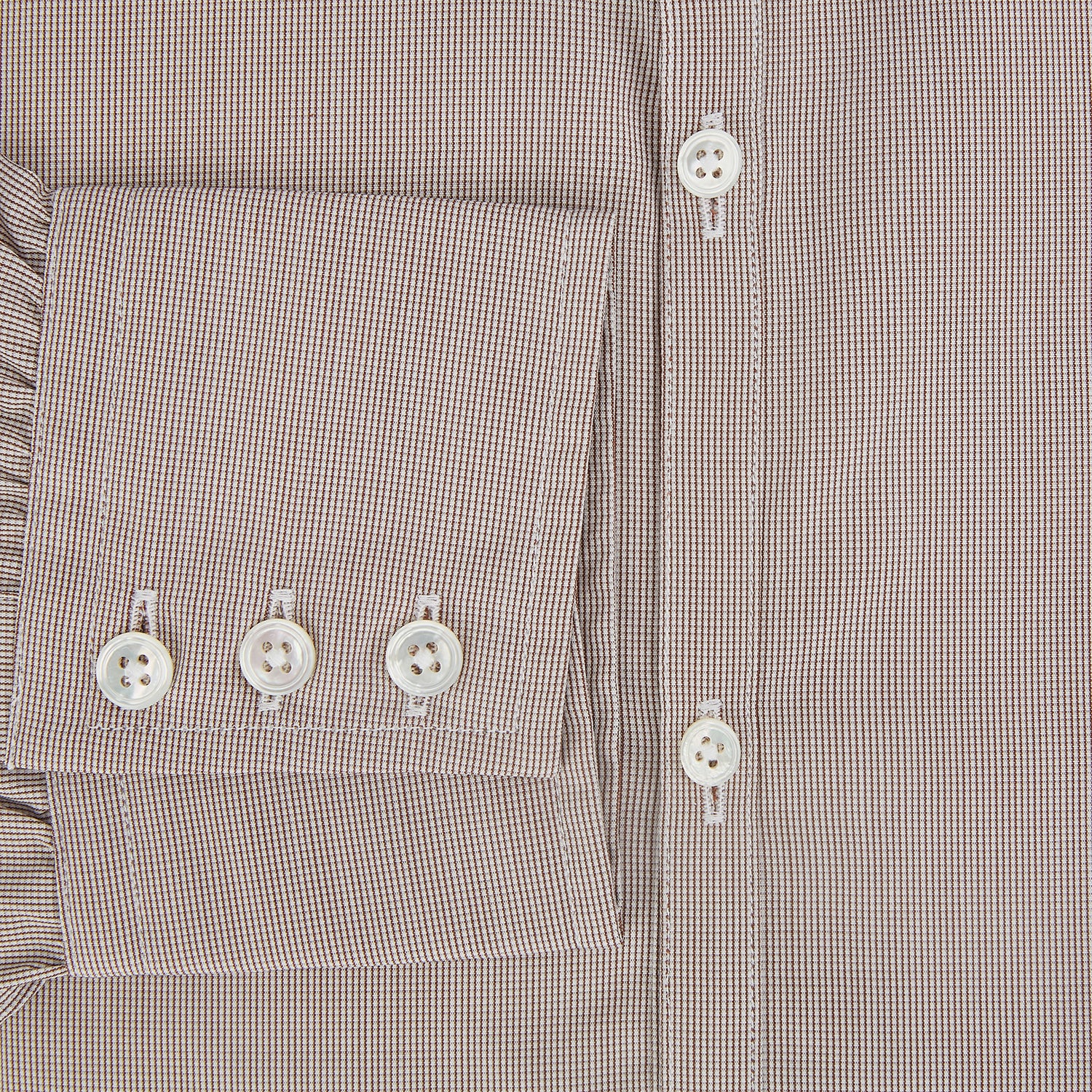 View 4 of product BROWN MICRO GRAPH CHECK WESTMINSTER SHIRT