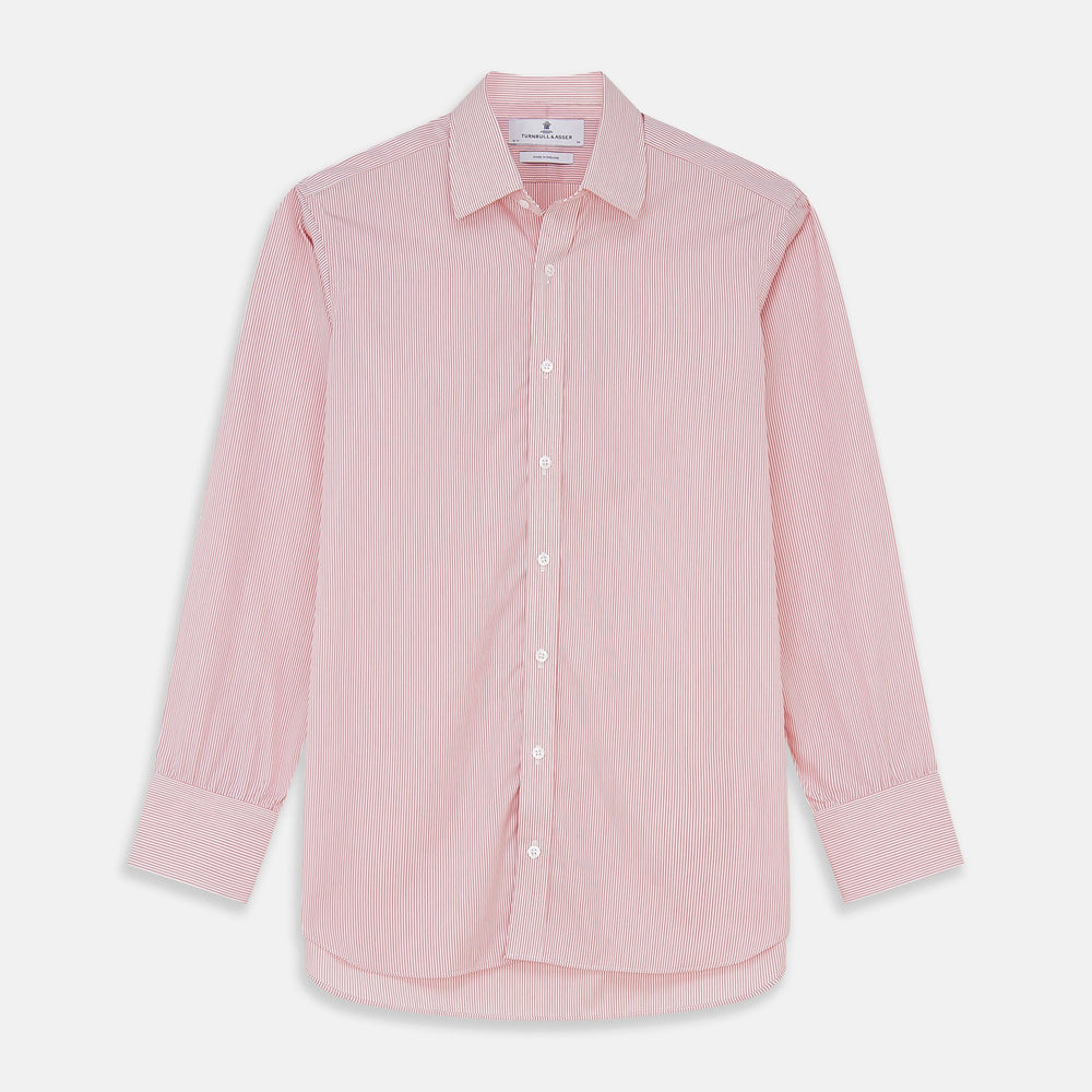 Pink and White Stripe Cotton Fabric