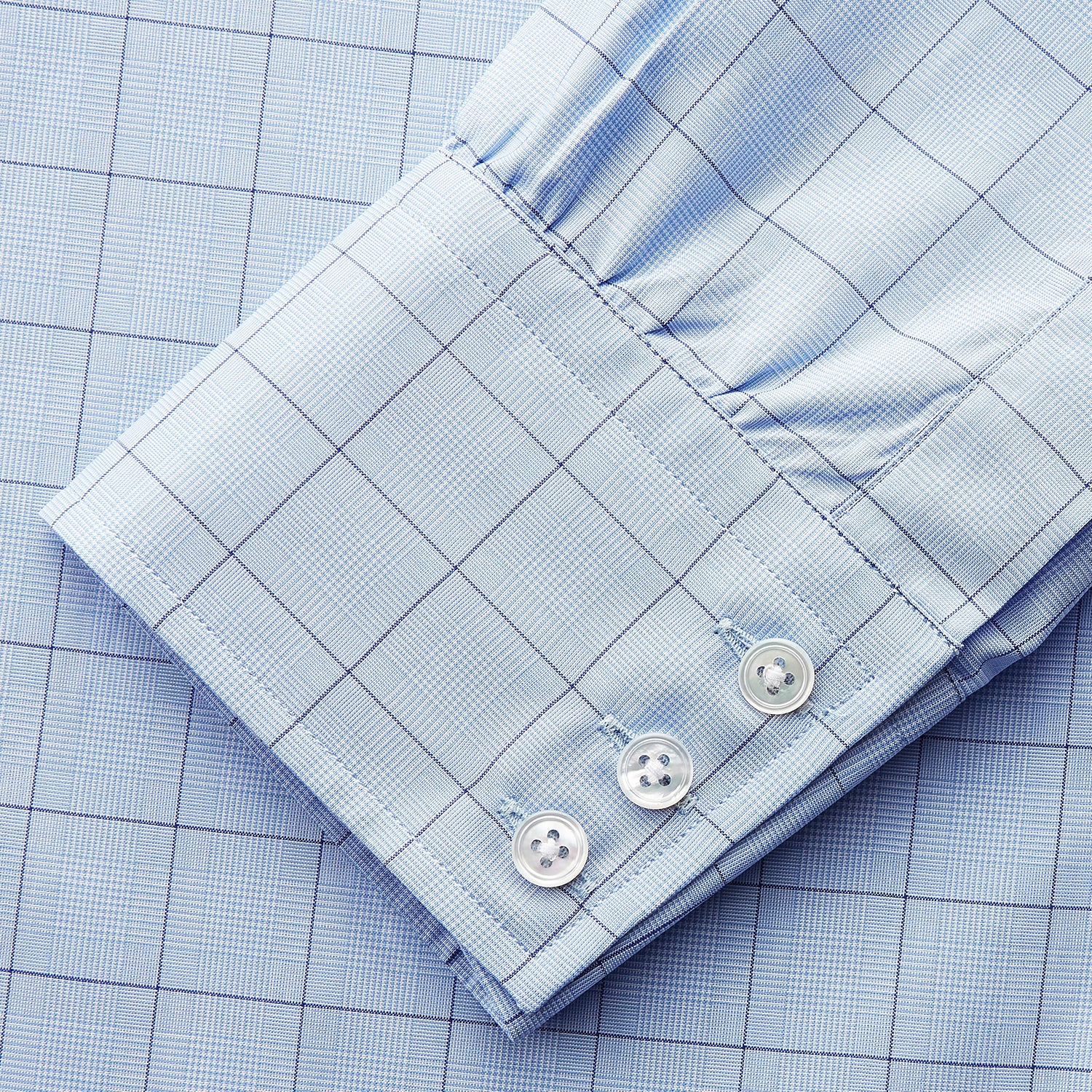 View 4 of product Blue Prince of Wales Check Mayfair Shirt