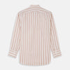View 5 of product Pink and Sandstone Stripe Cotton Regular Fit Mayfair Shirt
