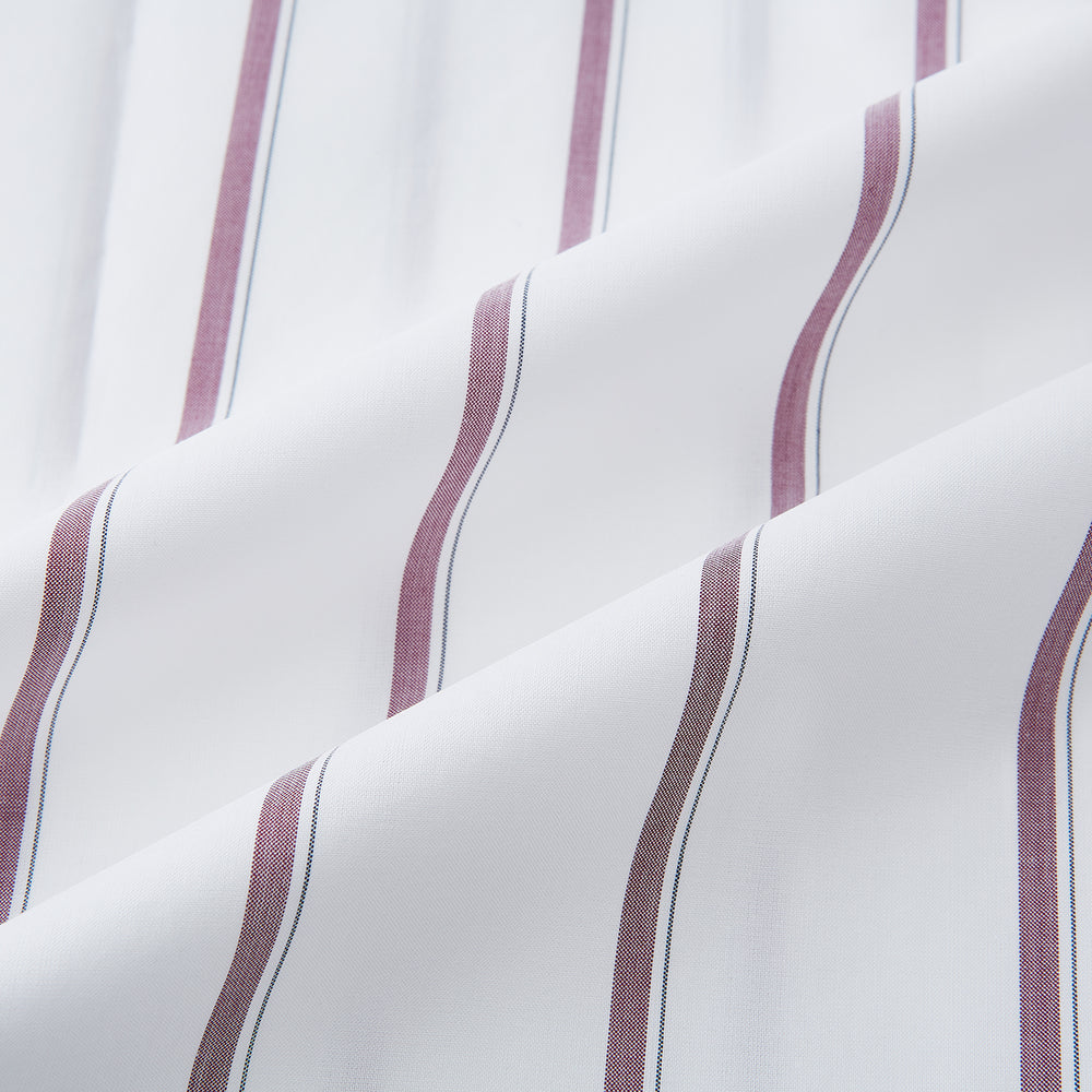 Wine Track Stripe Mayfair Shirt