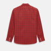 View 3 of product Dark Red Grid Check Windsor Shirt