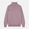 View 1 of product Lilac Heather Aubrey Cashmere Roll Neck Jumper